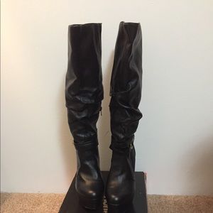Knee high platform boots